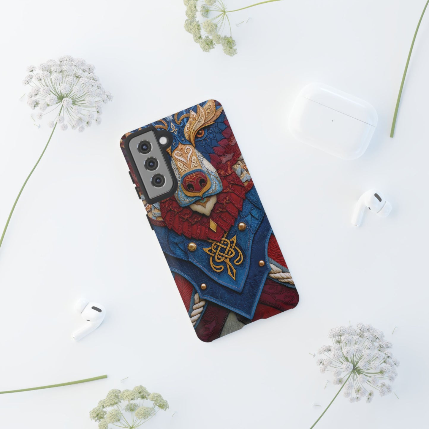 L'Ours Guerrier : Totem Celtique sur Cuir et Or