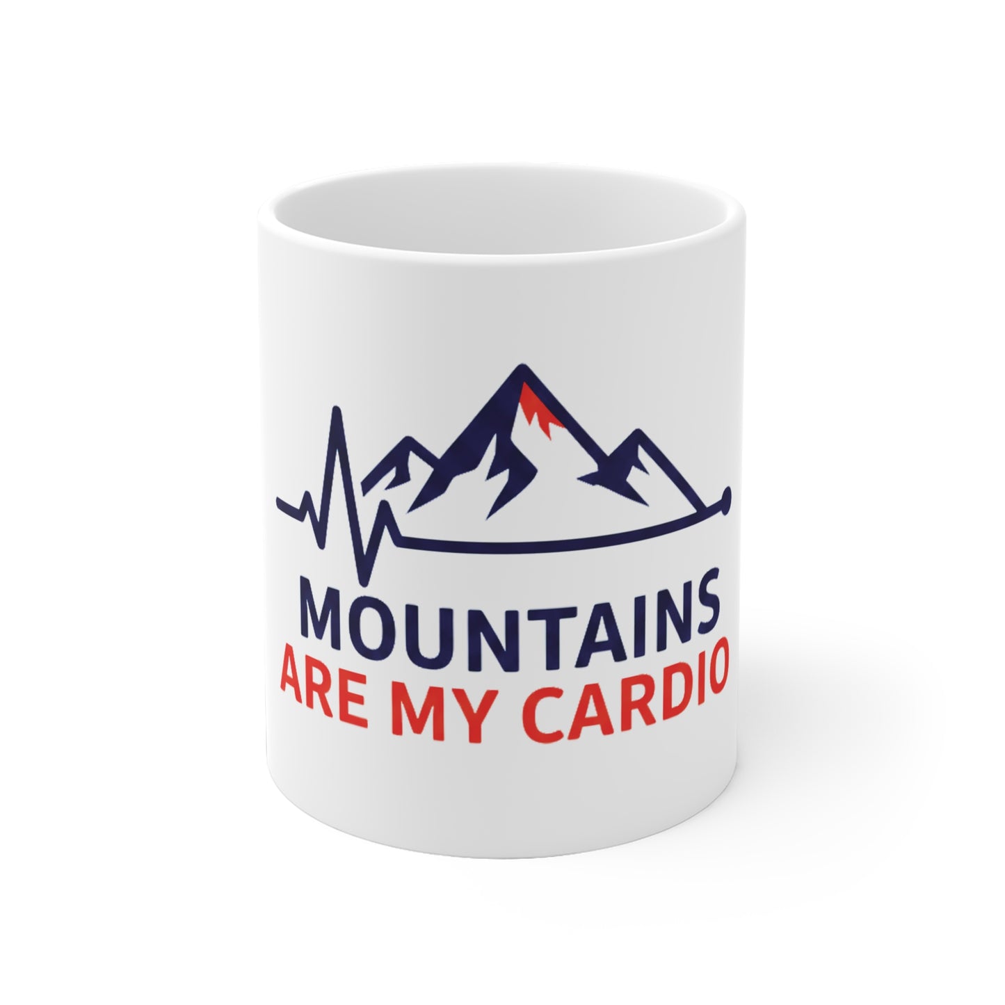 Mug — Mountains Are My Cardio - Humour Randonnée