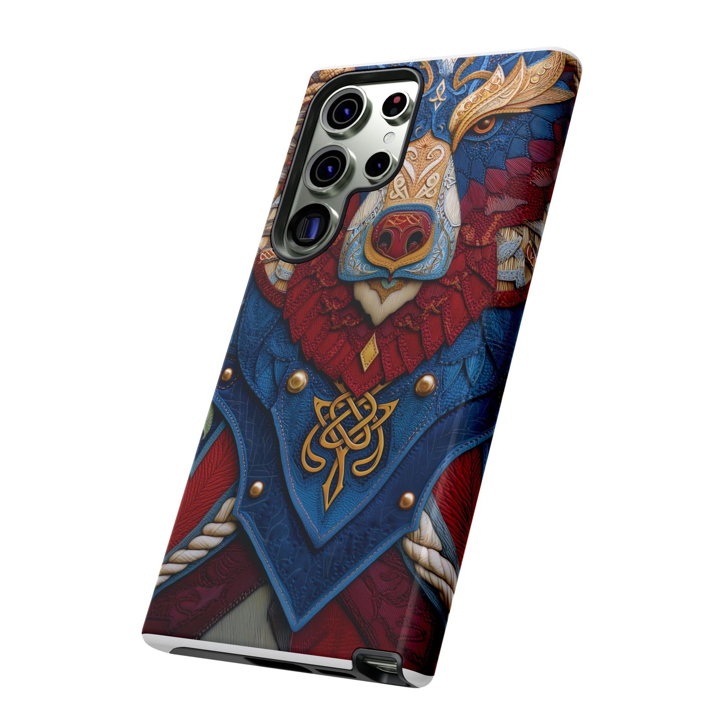 L'Ours Guerrier : Totem Celtique sur Cuir et Or