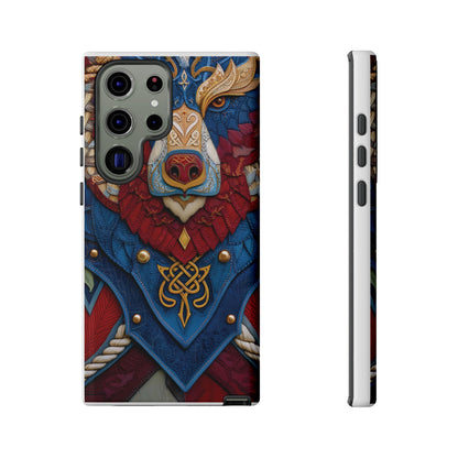 L'Ours Guerrier : Totem Celtique sur Cuir et Or