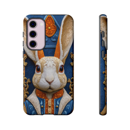 Le Lapin Gentilhomme : Portrait Brodé en Veston