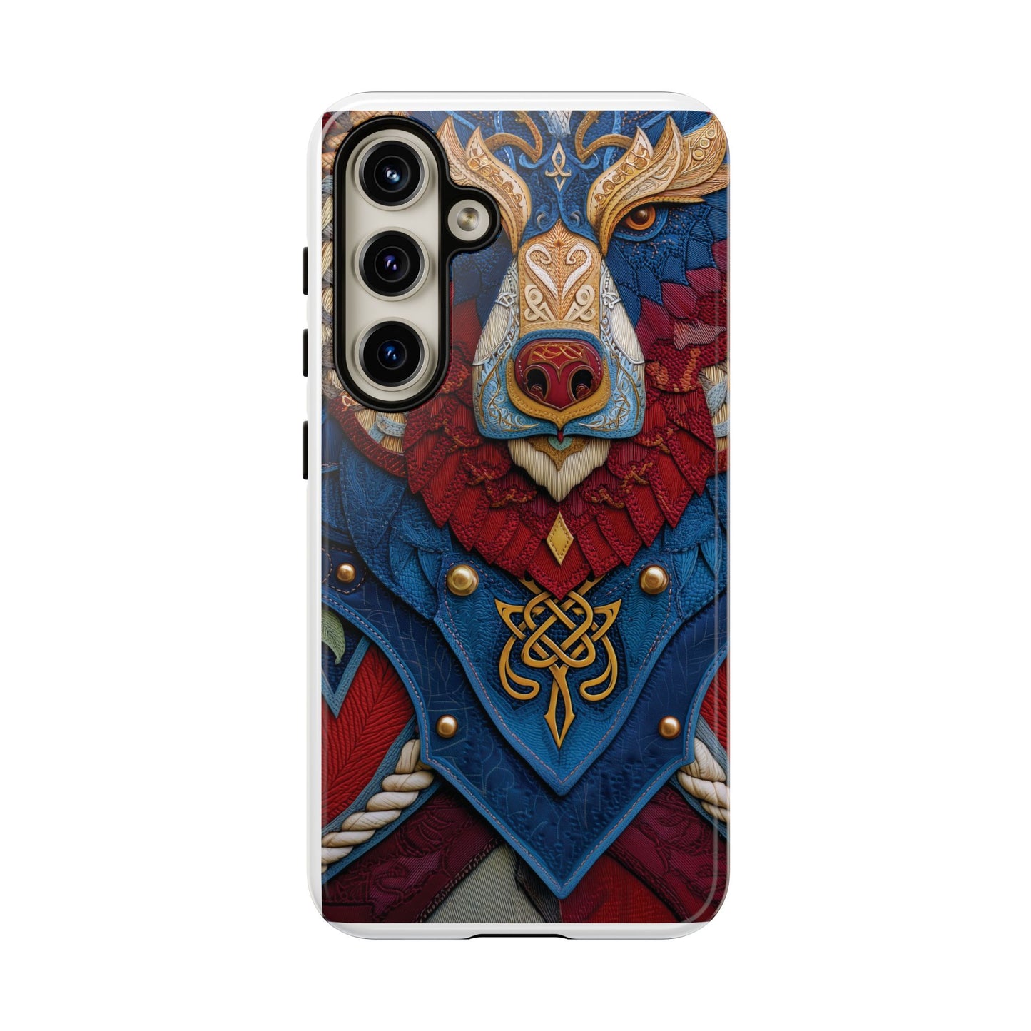 L'Ours Guerrier : Totem Celtique sur Cuir et Or