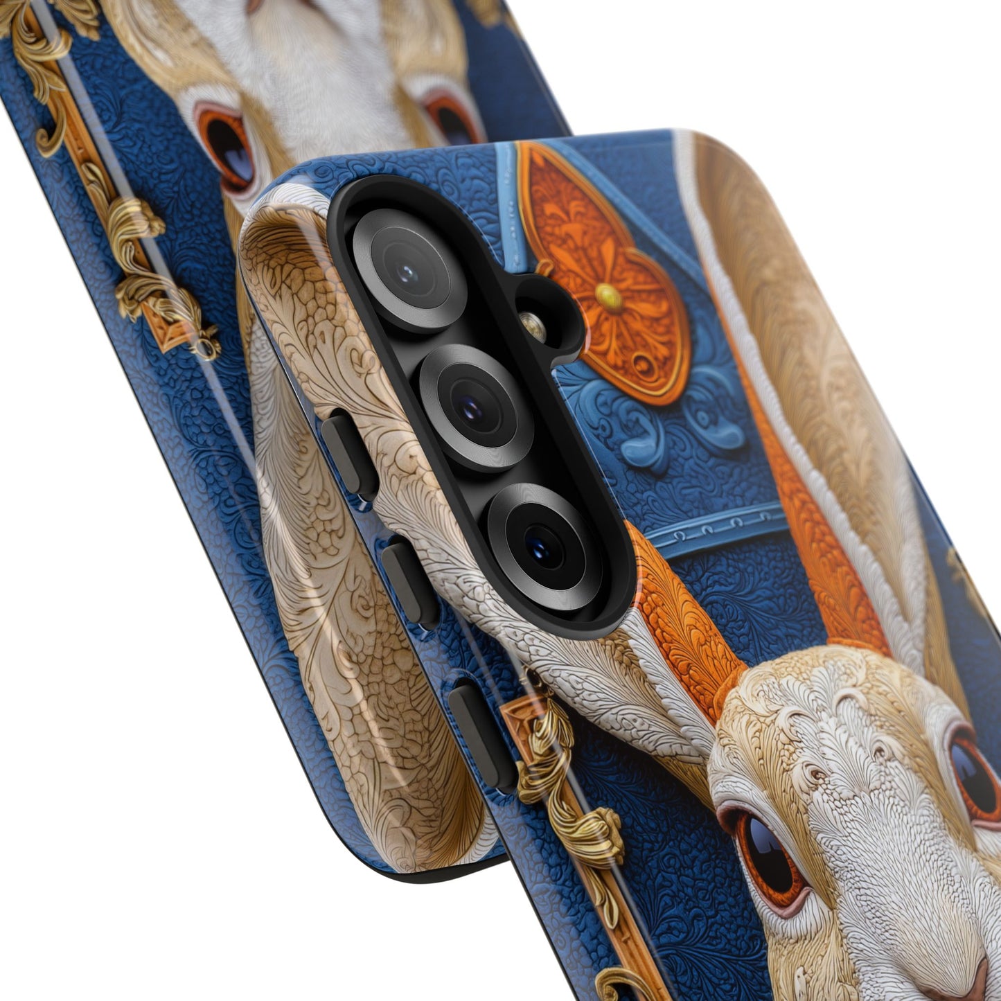 Le Lapin Gentilhomme : Portrait Brodé en Veston