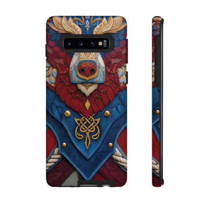 L'Ours Guerrier : Totem Celtique sur Cuir et Or