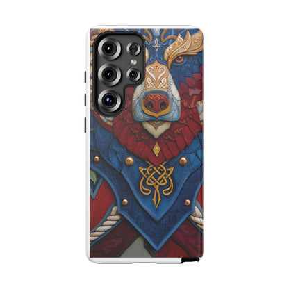 L'Ours Guerrier : Totem Celtique sur Cuir et Or