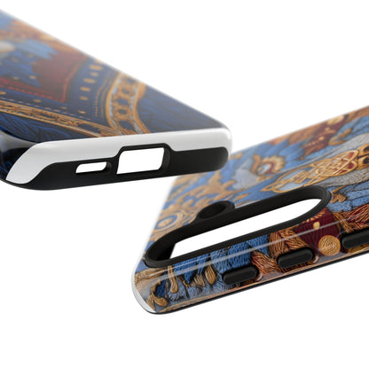 Loup des Glaces : Ornements Baroques et Fourrure Bleue