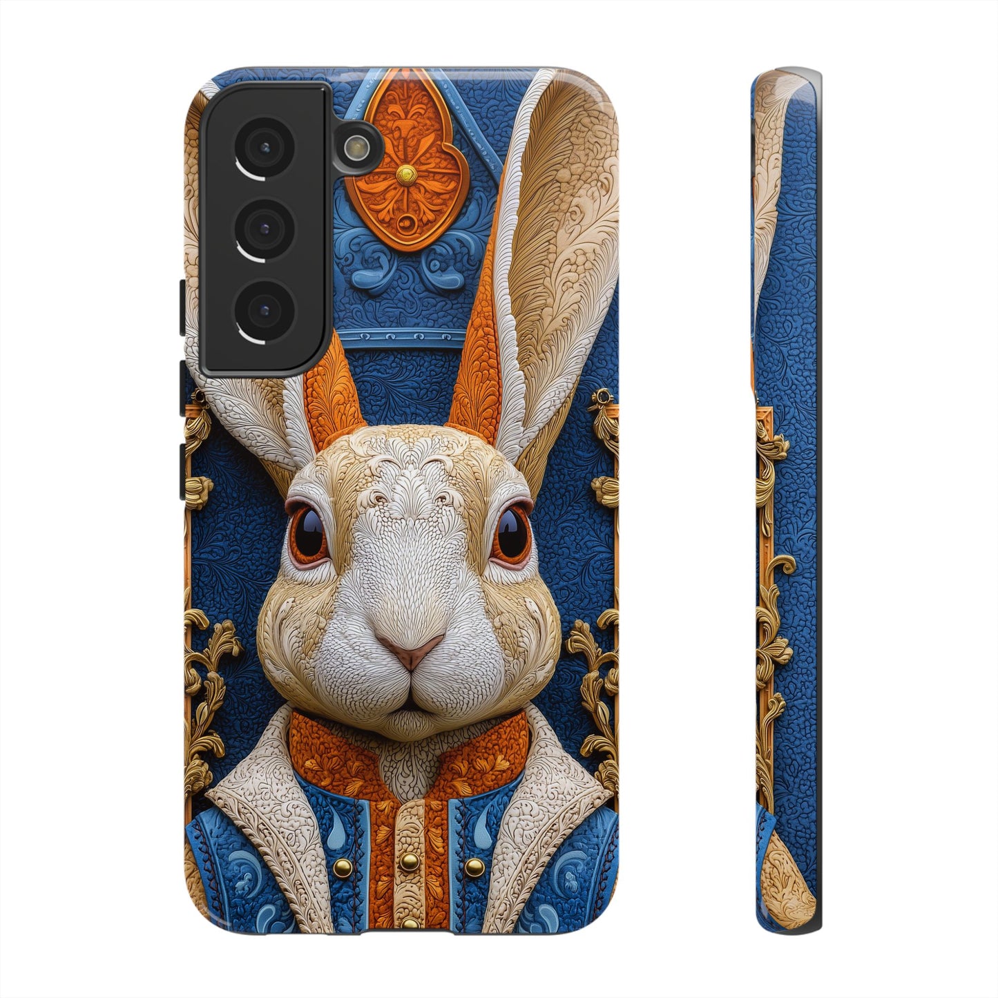 Le Lapin Gentilhomme : Portrait Brodé en Veston