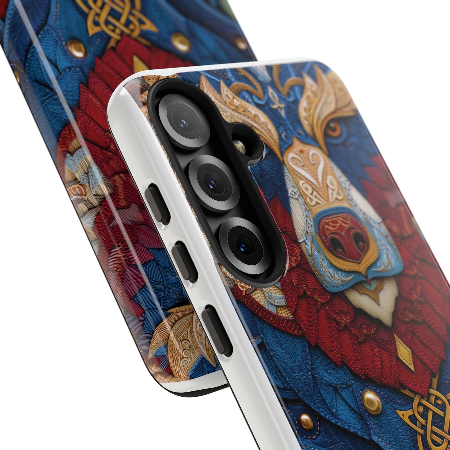 L'Ours Guerrier : Totem Celtique sur Cuir et Or