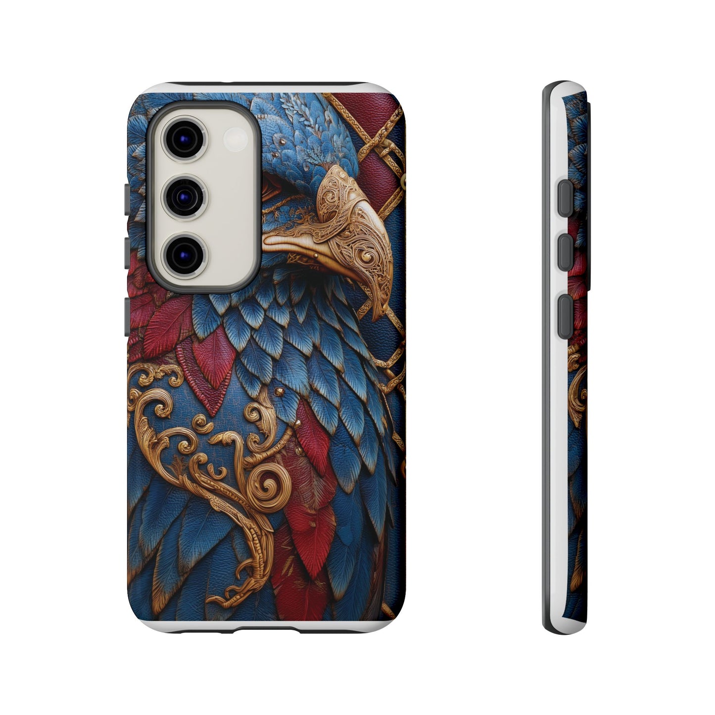 Leather Feather Eagle Sculpture Case — "Aigle Impérial"