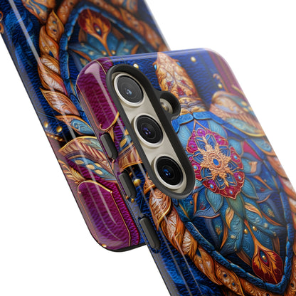 Tortue de Sagesse : Mandala Ornemental sur Cuir