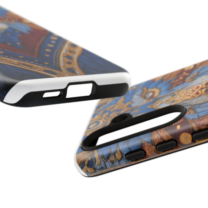 Loup des Glaces : Ornements Baroques et Fourrure Bleue