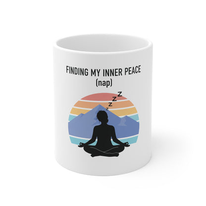 Mug - Finding My Inner Peace (Nap) - Humour Sieste et Méditation