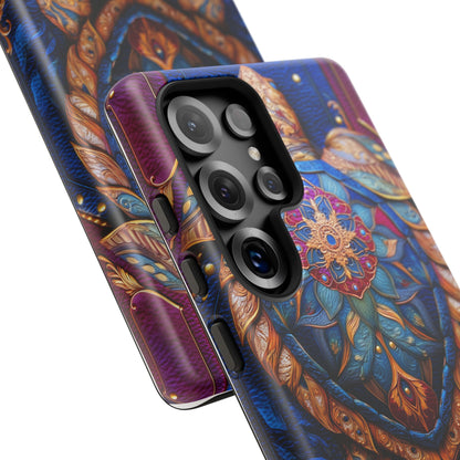 Tortue de Sagesse : Mandala Ornemental sur Cuir