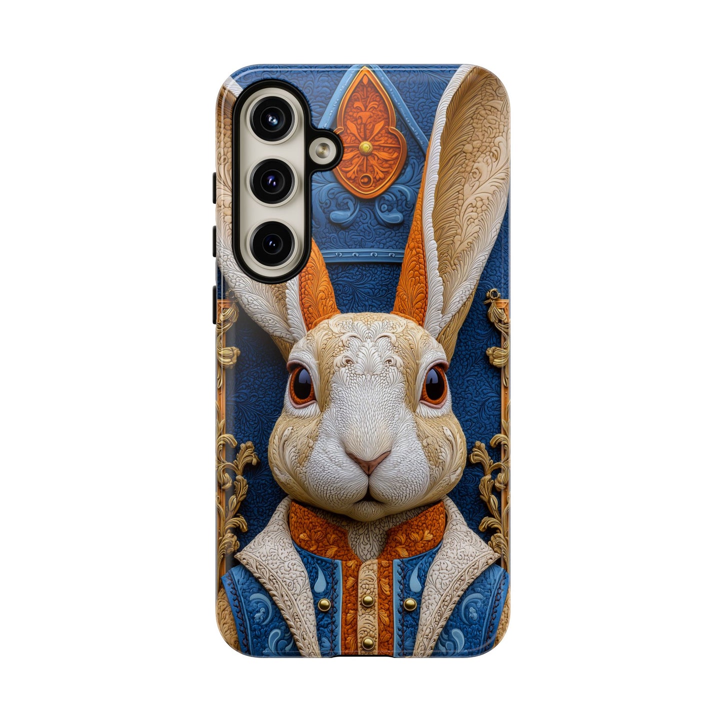 Le Lapin Gentilhomme : Portrait Brodé en Veston