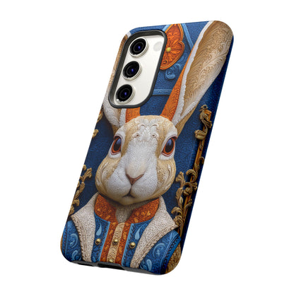 Le Lapin Gentilhomme : Portrait Brodé en Veston