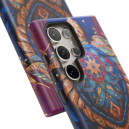 Tortue de Sagesse : Mandala Ornemental sur Cuir