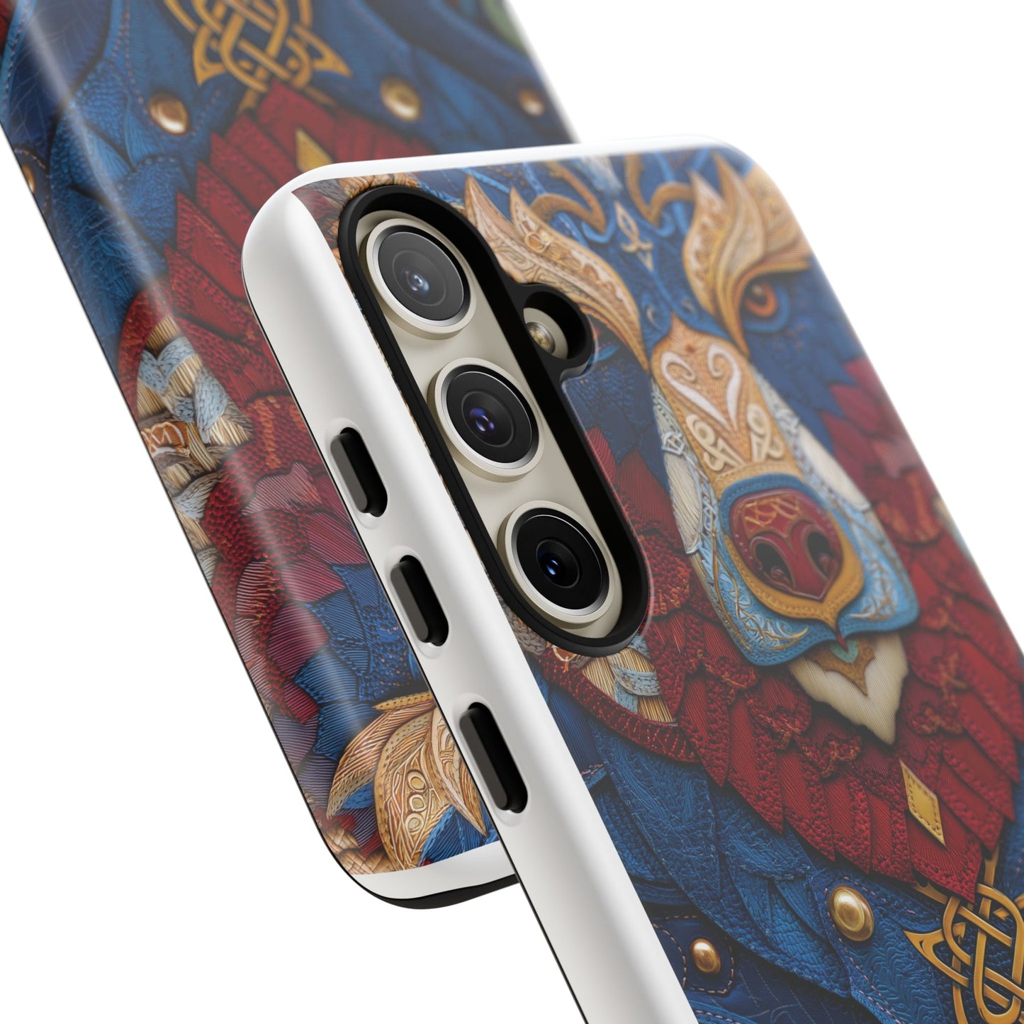 L'Ours Guerrier : Totem Celtique sur Cuir et Or