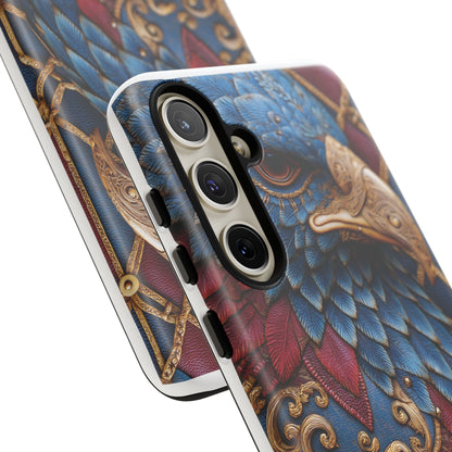 Leather Feather Eagle Sculpture Case — "Aigle Impérial"