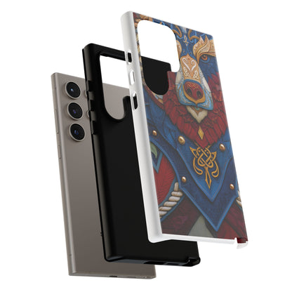 L'Ours Guerrier : Totem Celtique sur Cuir et Or