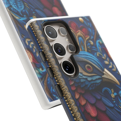 Paon Royal : Broderie de Luxe et Plumes Précieuses