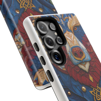 L'Ours Guerrier : Totem Celtique sur Cuir et Or