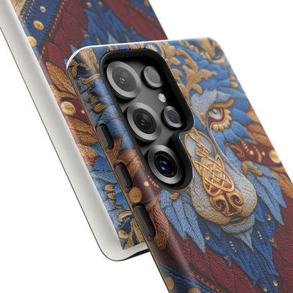 Loup des Glaces : Ornements Baroques et Fourrure Bleue