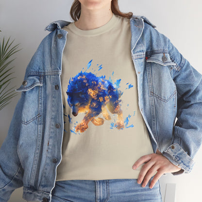 Loup Esprit du Froid et de la Flamme : Art Fantastique Cristallin