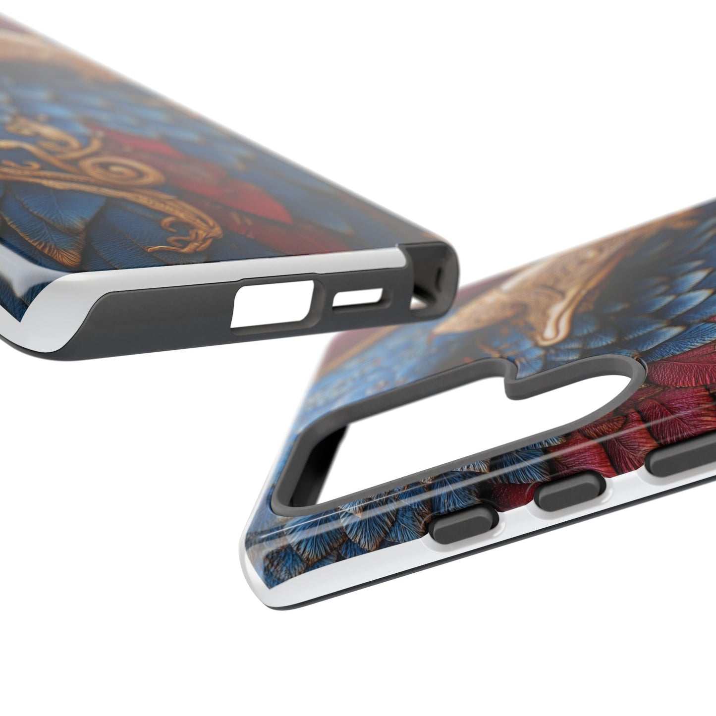 Leather Feather Eagle Sculpture Case — "Aigle Impérial"