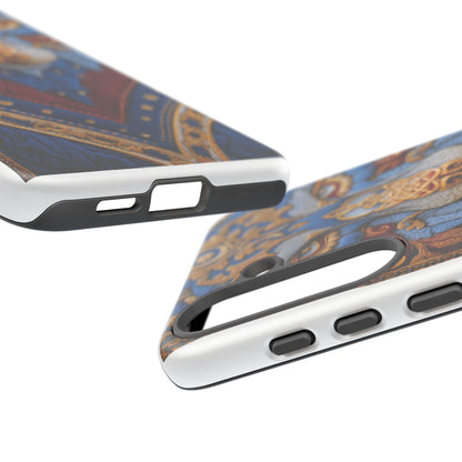 Loup des Glaces : Ornements Baroques et Fourrure Bleue