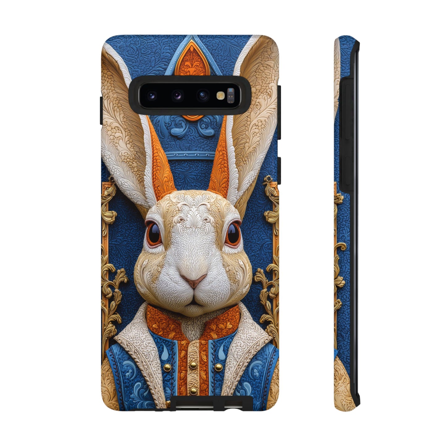 Le Lapin Gentilhomme : Portrait Brodé en Veston