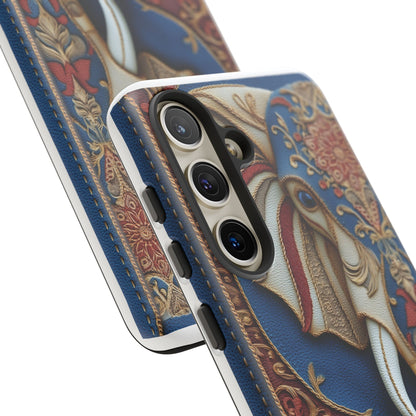 Éléphant Ornemental : Broderie Paisley et Cuir