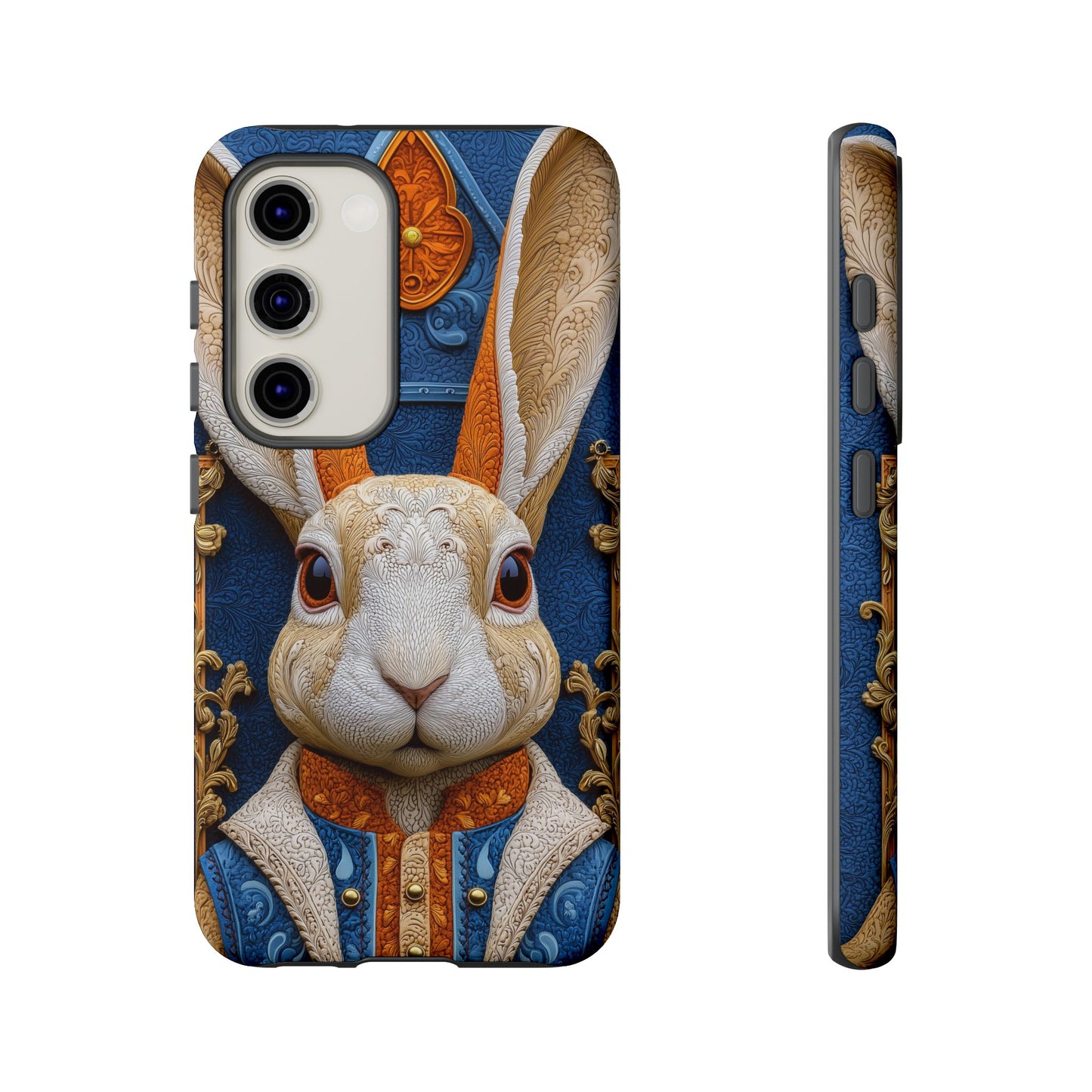 Le Lapin Gentilhomme : Portrait Brodé en Veston