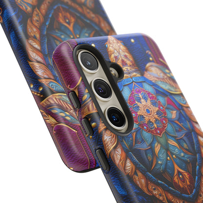 Tortue de Sagesse : Mandala Ornemental sur Cuir