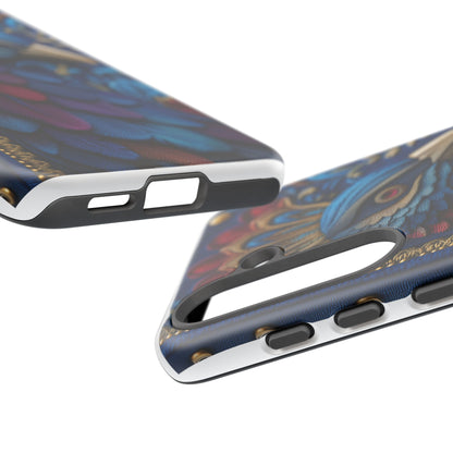 Girafe Aristocrate : Mosaïque de Cuir et Broderie