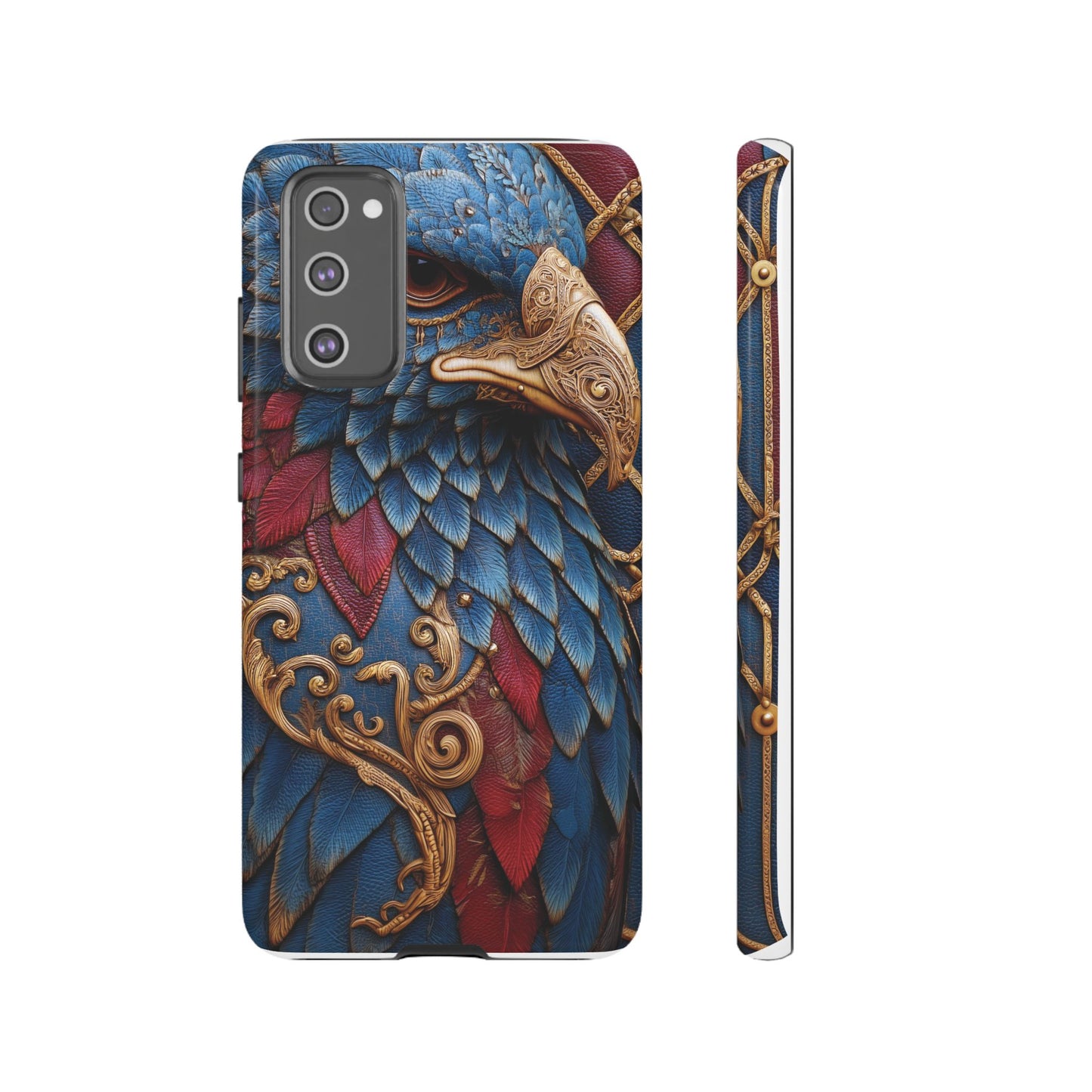 Leather Feather Eagle Sculpture Case — "Aigle Impérial"