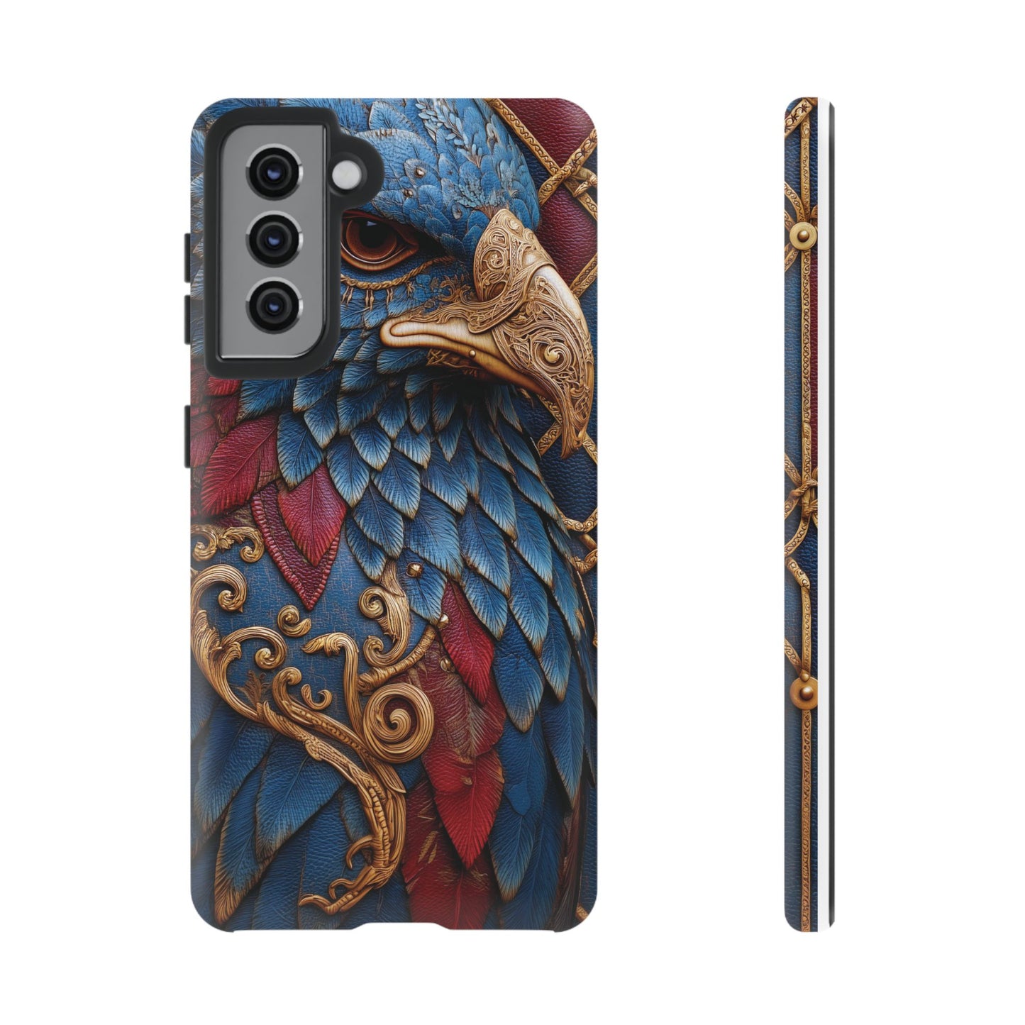 Leather Feather Eagle Sculpture Case — "Aigle Impérial"