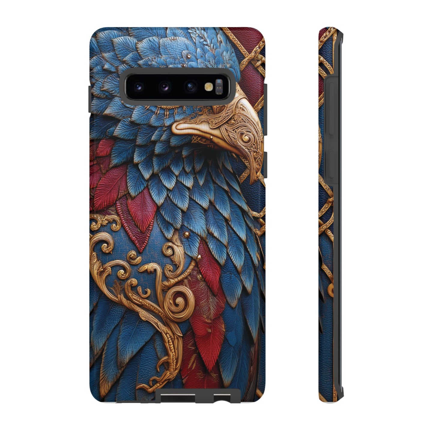 Leather Feather Eagle Sculpture Case — "Aigle Impérial"