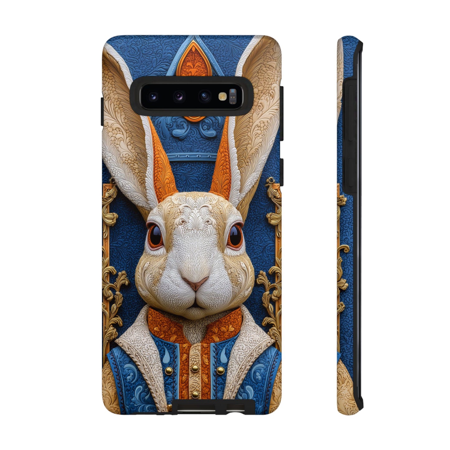 Le Lapin Gentilhomme : Portrait Brodé en Veston