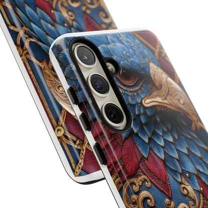Leather Feather Eagle Sculpture Case — "Aigle Impérial"